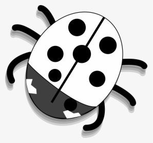New Ladybug Clip Art Black And White - Ladybug Clipart, HD Png Download, Transparent PNG