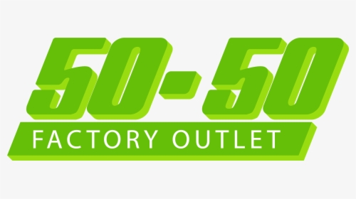 50-50 Factory Outlet - Graphic Design, HD Png Download, Transparent PNG