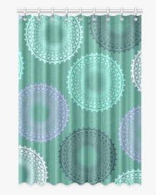 Teal Sea Foam Green Lace Doily Window Curtain - Window Valance, HD Png Download, Transparent PNG