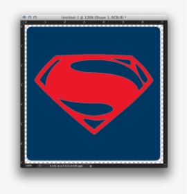 Logo And Rounded Rectangle - Superman, HD Png Download, Transparent PNG