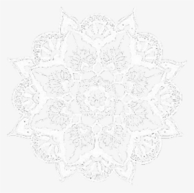 #mandala #indian #white #doily #iconoverlays #overlays - Instagram Flower Overlay, HD Png Download, Transparent PNG