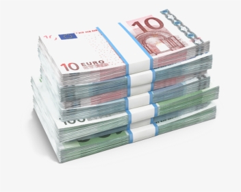 Euro Banknotes Cash Euro Coins - Stack Of Euros Png, Transparent Png, Transparent PNG