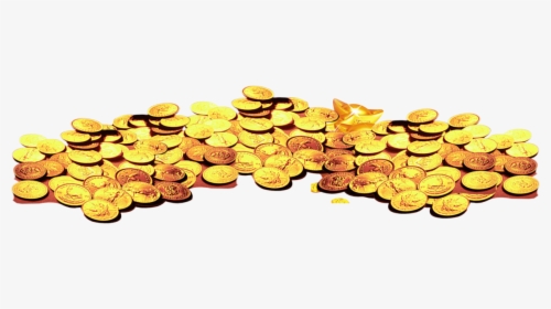 Gold Coin Heap - Pile Of Gold Coins, HD Png Download, Transparent PNG