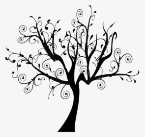 Free Swirly Tree Cliparts - Tree Branch Clip Art, HD Png Download, Transparent PNG