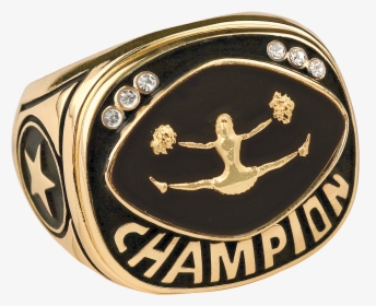 Gold Cheer Champion Ring - Soccer Champion Ring, HD Png Download, Transparent PNG