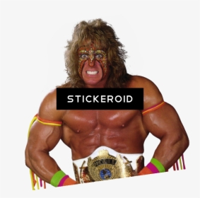 Wrestler,professional Sport,muscle,contact Sport,chest,individual - Ultimate Warrior Transparent Gif, HD Png Download, Transparent PNG
