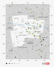 Sagittarius Constellation Location, HD Png Download, Transparent PNG