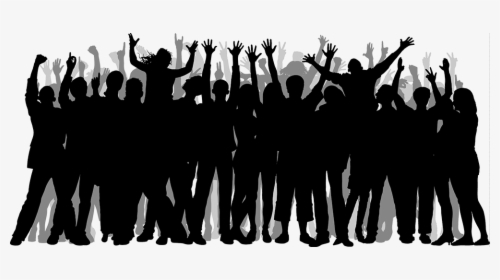 Transparent Crowd Silhouette Png - Crowd Of People Png, Png Download, Transparent PNG