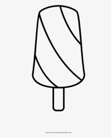 Popsicle Coloring Page - Line Art, HD Png Download, Transparent PNG