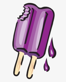 Transparent Popsicle Png - Purple Popsicle Clipart, Png Download, Transparent PNG