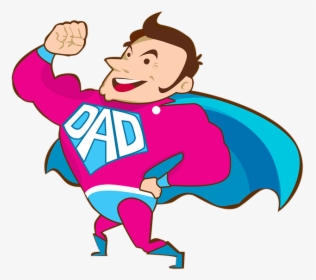 Dad, Super Dad, Vector, Figure, Png, Pictured, Humor - Dad Clipart, Transparent Png, Transparent PNG