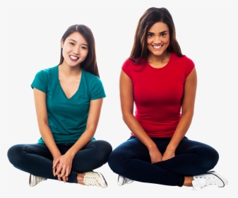 Happy Women Png Image - Transparent Women Sitting Pngs, Png Download, Transparent PNG