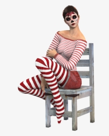 Woman Sitting Chair - Sitting, HD Png Download, Transparent PNG