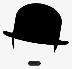 Charlie Chaplin Hat Transparent Background - Charlie Chaplin Face Silhouette, HD Png Download, Transparent PNG