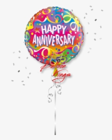 Transparent Balloon And Confetti Clipart - Happy Anniversary For Men, HD Png Download, Transparent PNG