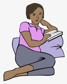 African Woman Reading Clip Arts - Clipart Woman Reading, HD Png Download, Transparent PNG