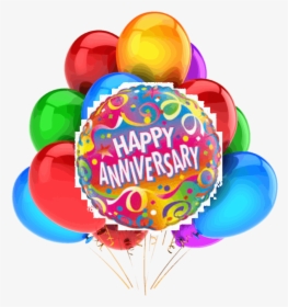 Balloon Transparent Happy Anniversary - Happy Anniversary Balloon Bouquet, HD Png Download, Transparent PNG