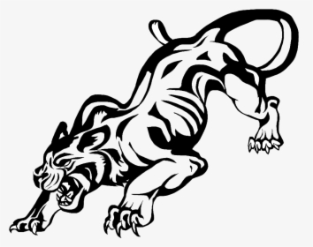 Panther Png Free Download - Black Panther Tribal Tattoo, Transparent Png, Transparent PNG