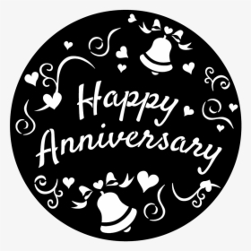 Apollo Happy Anniversary Bells - Happy Anniversary Black And White Clipart, HD Png Download, Transparent PNG
