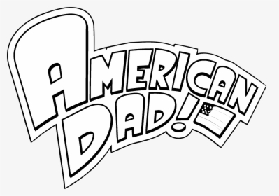 American Dad Logo White, HD Png Download, Transparent PNG