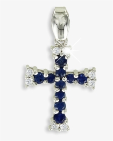 Cross Pendant In White Gold Of 585 Assay Value With - Cross, HD Png Download, Transparent PNG