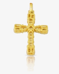 10k Yellow Gold Cross Pendant - Leondre Devries Young, HD Png Download, Transparent PNG