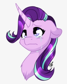 Fuyusfox, Bust, Crying, Floppy Ears, Pony, Portrait, - Starlight Glimmer Crying Human, HD Png Download, Transparent PNG
