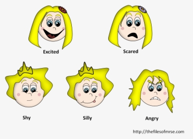 Scare Clip Feeling Faces - Different Emotions Clip Art, HD Png Download, Transparent PNG