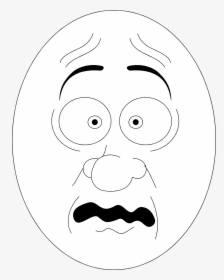 Scared Face - Scared Face Clip Art, HD Png Download, Transparent PNG