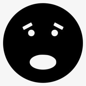 Scared - Smiley Face Icon, HD Png Download, Transparent PNG