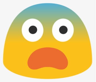 Android Scared Emoji, HD Png Download, Transparent PNG