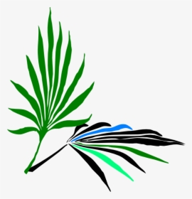 Leaves Clip Art At - Palm Frond Clip Art, HD Png Download, Transparent PNG