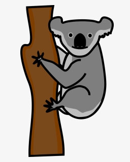 Koala Bear Clipart Tree Clipart - Koala Clip Art Black And White, HD Png Download, Transparent PNG