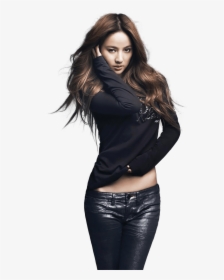 Lee Hyori Black Leather Pants - Lee Hyori Photo Shoots, HD Png Download, Transparent PNG