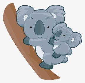 Mom And Baby Koala Clipart, HD Png Download, Transparent PNG