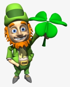 Leprechaun And Shamrock Clip Art - St Patrick's Day Funny Songs, HD Png Download, Transparent PNG