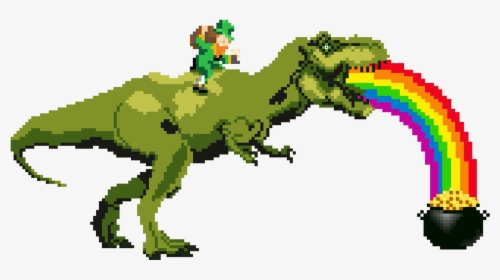 8 Bit T Rex, HD Png Download, Transparent PNG