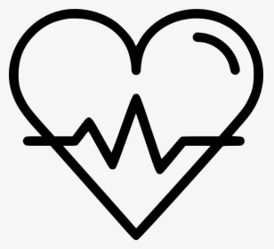 Transparent Heart Beat Png - Heart With Beat Icon, Png Download, Transparent PNG