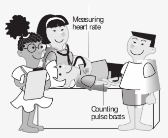 Kids Measuring Heart Rate Clip Arts - Head To Toe Nursing Assessment Cartoon, HD Png Download, Transparent PNG