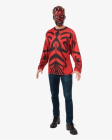 Adult Darth Maul Costume Top With Mask - Darth Maul Spider Model, HD Png Download, Transparent PNG