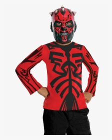 Kids Darth Maul Costume Top And Mask - ハロウィン ダース モール, HD Png Download, Transparent PNG