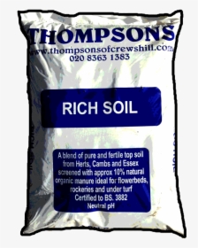 Soils, Root Zone, Sterilied Loam And Lawn Dressing - Bag Of Soil Png, Transparent Png, Transparent PNG