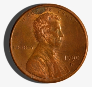 1990-issue Us Penny Obverse Trans - Penny Us, HD Png Download, Transparent PNG
