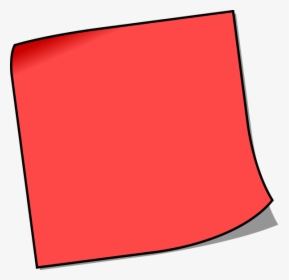 Transparent Note Clipart - Red Sticky Note Png, Png Download, Transparent PNG