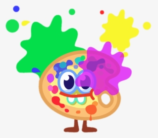 Splat The Abstract Artist With Paint Splatters - Moshi Monsters Arties, HD Png Download, Transparent PNG