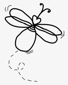 Transparent Firefly Png - Fireflies Black And White, Png Download, Transparent PNG