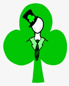 Bad Creepypasta] Irish Slenderman By Suroh - St Patricks Day Slenderman, HD Png Download, Transparent PNG