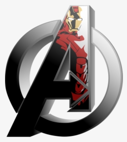 Iron Man Anthony Stark - Avengers Logo Iron Man, HD Png Download, Transparent PNG
