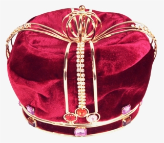 Jeweled Red Velvet Kings Crown - Red Kings Crown, HD Png Download, Transparent PNG