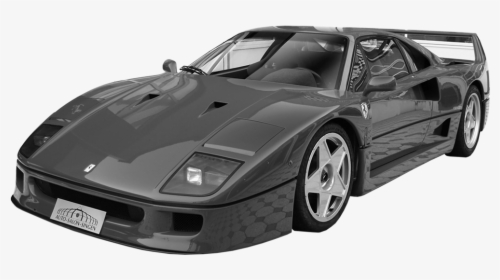 Class Img-responsive Fadeinright Animated - Black Ferrari F40 Transparent, HD Png Download, Transparent PNG